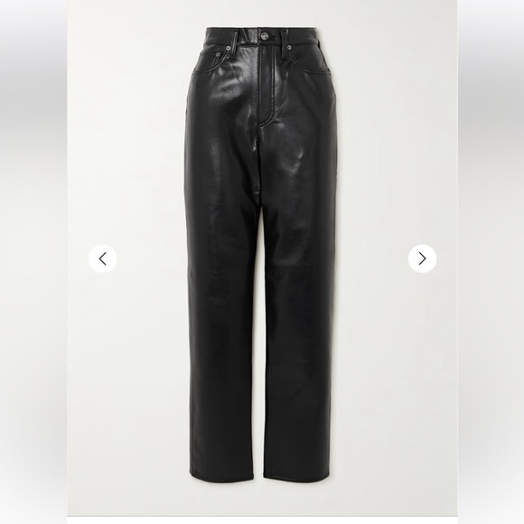 AGOLDE Recycled Leather Fitted 90's in Detox - Picture 3 of 7